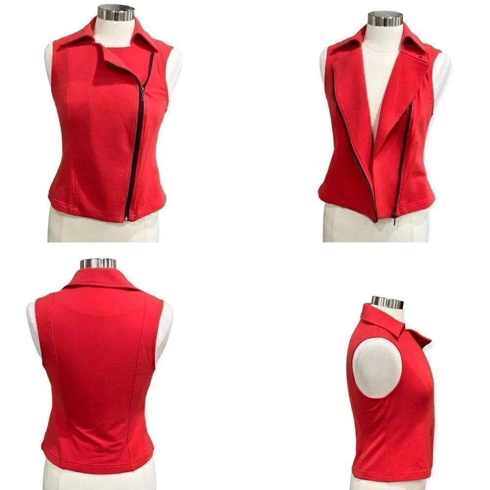 INC International Concepts Women’s Sleeveless Zip-Up Vest in the Size XS